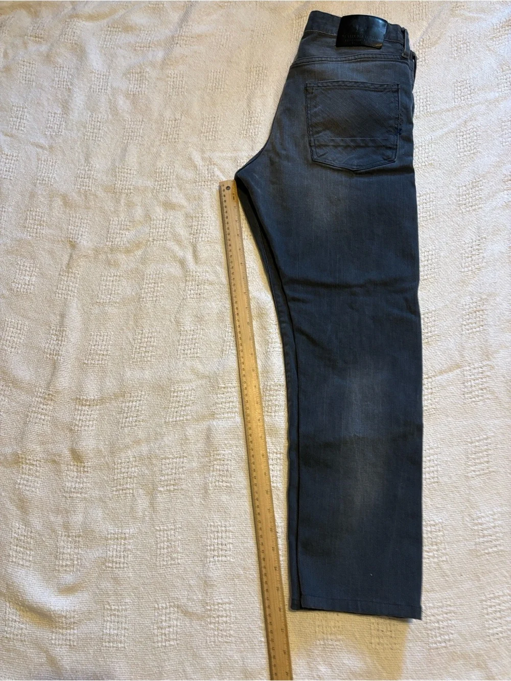 Scotch & Soda Ralston Jeans  Men’s 30x32 Gray Stretch Slim Straight 6.5” Leg Opn